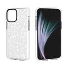 For iPhone 12 mini Shockproof Diamond Texture TPU Protective Case(White) - 1