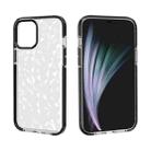 For iPhone 12 / 12 Pro Shockproof Diamond Texture TPU Protective Case(Black) - 1