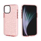 For iPhone 12 Pro Max Shockproof Diamond Texture TPU Protective Case(Pink) - 1