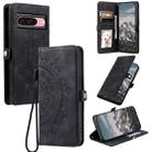 For Google Pixel 9 / 9 Pro Skin Feel Totem Embossed Leather Phone Case(Black) - 1