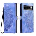 For Google Pixel 9 Pro XL Skin Feel Totem Embossed Leather Phone Case(Purple) - 3