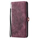 For Google Pixel 9a Skin Feel Totem Embossed Leather Phone Case(Wine Red) - 2