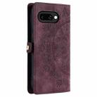 For Google Pixel 9a Skin Feel Totem Embossed Leather Phone Case(Wine Red) - 3