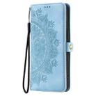 For Google Pixel 9a Skin Feel Totem Embossed Leather Phone Case(Blue) - 2