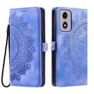 For Motorola Moto G24 / G04 Skin Feel Totem Embossed Leather Phone Case(Purple) - 2