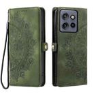 For Motorola Edge 50 Neo Skin Feel Totem Embossed Leather Phone Case(Deep Green) - 2