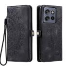 For Motorola Edge 50 Neo Skin Feel Totem Embossed Leather Phone Case(Black) - 2