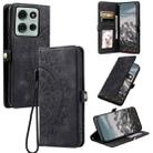 For Motorola Moto G75 5G Skin Feel Totem Embossed Leather Phone Case(Black) - 1