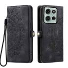 For Motorola Moto G75 5G Skin Feel Totem Embossed Leather Phone Case(Black) - 2