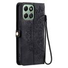 For Honor X6b / X6a Skin Feel Totem Embossed Leather Phone Case(Black) - 3