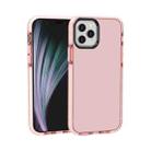 For iPhone 12 mini Shockproof High Transparency TPU Protective Case(Pink) - 1