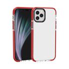 For iPhone 12 Pro Max Shockproof High Transparency TPU Protective Case(Red) - 1