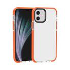 For iPhone 12 / 12 Pro Shockproof High Transparency TPU Protective Case(Orange) - 1