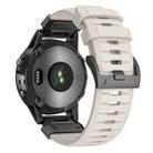 For Garmin Fenix 7X Fluororubber Quick Release Watch Band(Starlight) - 2