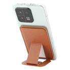 MagSafe Magnetic Wallet Card Square Fold Holder Case(Brown) - 1