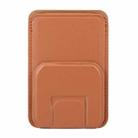 MagSafe Magnetic Wallet Card Square Fold Holder Case(Brown) - 2