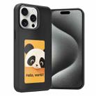 For iPhone 15 Pro Max Four-Color E-ink Screen NFC DIY Phone Case(Black) - 1