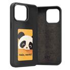 For iPhone 15 Pro Max Four-Color E-ink Screen NFC DIY Phone Case(Black) - 2