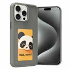 For iPhone 15 Pro Max Four-Color E-ink Screen NFC DIY Phone Case(Grey) - 1