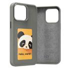 For iPhone 15 Pro Max Four-Color E-ink Screen NFC DIY Phone Case(Grey) - 2