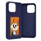 For iPhone 15 Pro Four-Color E-ink Screen NFC DIY Phone Case(Blue) - 2