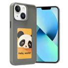 For iPhone 14 / 13 Four-Color E-ink Screen NFC DIY Phone Case(Grey) - 1