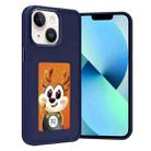 For iPhone 14 / 13 Four-Color E-ink Screen NFC DIY Phone Case(Blue) - 1