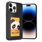 For iPhone 14 Pro Max Four-Color E-ink Screen NFC DIY Phone Case(Black) - 1