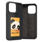 For iPhone 16 Pro Max Four-Color E-ink Screen NFC DIY Phone Case(Black) - 2