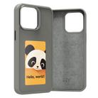 For iPhone 16 Pro Max Four-Color E-ink Screen NFC DIY Phone Case(Grey) - 2