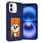 For iPhone 16 Plus Four-Color E-ink Screen NFC DIY Phone Case(Blue) - 1