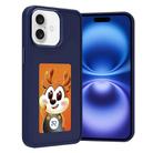 For iPhone 16 Four-Color E-ink Screen NFC DIY Phone Case(Blue) - 1