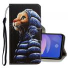 For Vivo S1 Pro 3D Colored Drawing Horizontal Flip PU Leather Case with Holder & Card Slots & Wallet(Down Jacket Cat) - 1