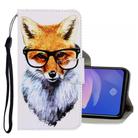 For Vivo S1 Pro 3D Colored Drawing Horizontal Flip PU Leather Case with Holder & Card Slots & Wallet(Fox) - 1