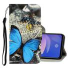 For Vivo S1 Pro 3D Colored Drawing Horizontal Flip PU Leather Case with Holder & Card Slots & Wallet(A Butterfly) - 1