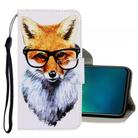 For Vivo V17 Pro 3D Colored Drawing Horizontal Flip PU Leather Case with Holder & Card Slots & Wallet(Fox) - 1