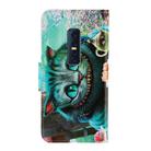 For Vivo V17 Pro 3D Colored Drawing Horizontal Flip PU Leather Case with Holder & Card Slots & Wallet(Green Eyes) - 3