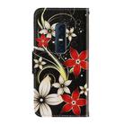 For Vivo V17 Pro 3D Colored Drawing Horizontal Flip PU Leather Case with Holder & Card Slots & Wallet(Red Flower) - 3