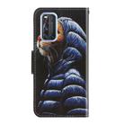 For Vivo V17 / V19 (Indonesia) 3D Colored Drawing Horizontal Flip PU Leather Case with Holder & Card Slots & Wallet(Down Jacket Cat) - 3