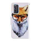 For Vivo V17 / V19 (Indonesia) 3D Colored Drawing Horizontal Flip PU Leather Case with Holder & Card Slots & Wallet(Fox) - 3