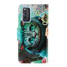 For Vivo V19 3D Colored Drawing Horizontal Flip PU Leather Case with Holder & Card Slots & Wallet(Green Eyes) - 3