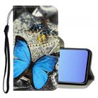 For Vivo V19 3D Colored Drawing Horizontal Flip PU Leather Case with Holder & Card Slots & Wallet(A Butterfly) - 1