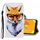 For Vivo Y11 (2019) 3D Colored Drawing Horizontal Flip PU Leather Case with Holder & Card Slots & Wallet(Fox) - 1