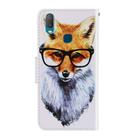 For Vivo Y11 (2019) 3D Colored Drawing Horizontal Flip PU Leather Case with Holder & Card Slots & Wallet(Fox) - 3