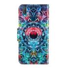 For Vivo Y11 (2019) 3D Colored Drawing Horizontal Flip PU Leather Case with Holder & Card Slots & Wallet(Mandala) - 3
