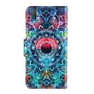 For Vivo Y11 (2019) 3D Colored Drawing Horizontal Flip PU Leather Case with Holder & Card Slots & Wallet(Mandala) - 3