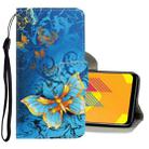 For Vivo Y11 (2019) 3D Colored Drawing Horizontal Flip PU Leather Case with Holder & Card Slots & Wallet(Jade Butterfly) - 1