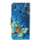 For Vivo Y11 (2019) 3D Colored Drawing Horizontal Flip PU Leather Case with Holder & Card Slots & Wallet(Jade Butterfly) - 2