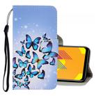 For Vivo Y11 (2019) 3D Colored Drawing Horizontal Flip PU Leather Case with Holder & Card Slots & Wallet(Multiple Butterflies) - 1