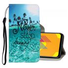 For Vivo Y11 (2019) 3D Colored Drawing Horizontal Flip PU Leather Case with Holder & Card Slots & Wallet(Blue Coconut Grove) - 1